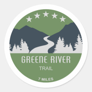 Sticker Rond Greene River Trail Pennsylvanie