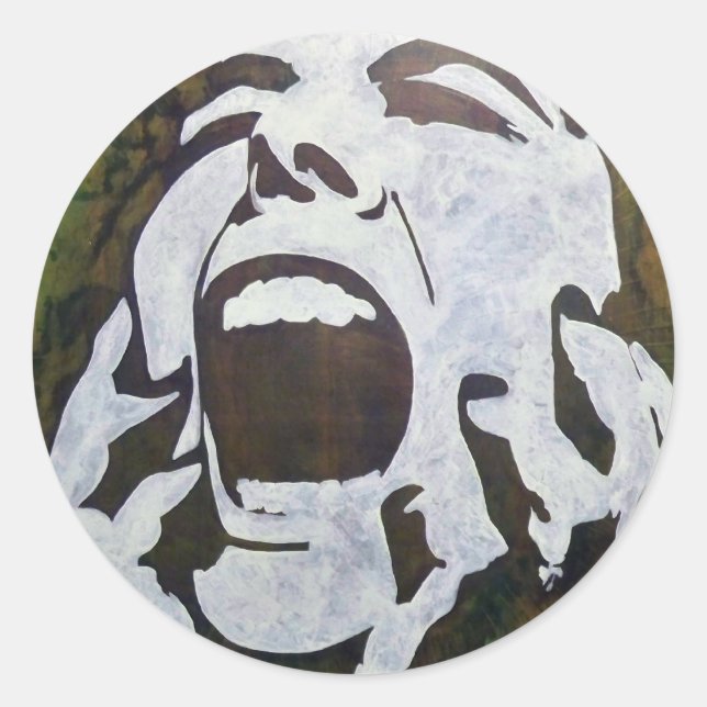 Sticker Rond GREENfiti-1 (Devant)