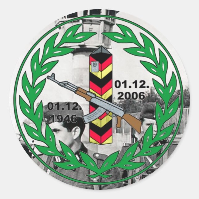 Sticker Rond Greenztruppen (Devant)