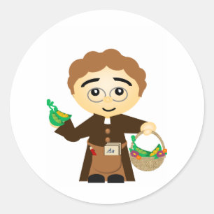 Sticker Rond Gregor Mendel