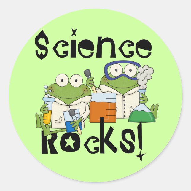 Sticker Rond Grenades Science Rocks (Devant)