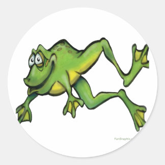 Sticker Rond Grenouille
