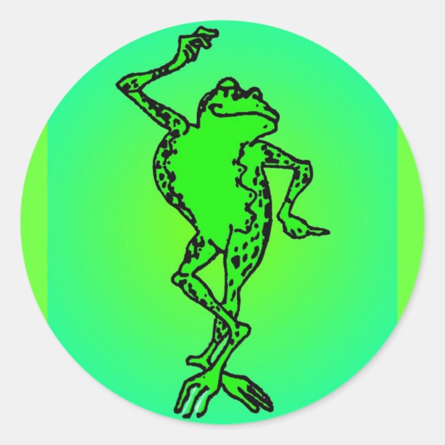 Sticker Rond grenouille (Devant)