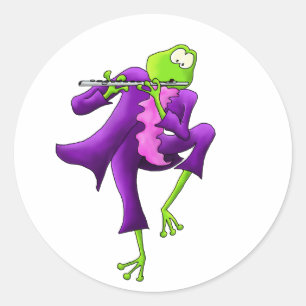 Sticker Rond Grenouille