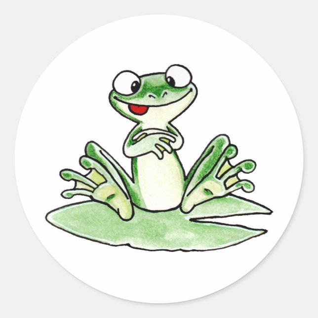 Sticker Rond Grenouille (Devant)
