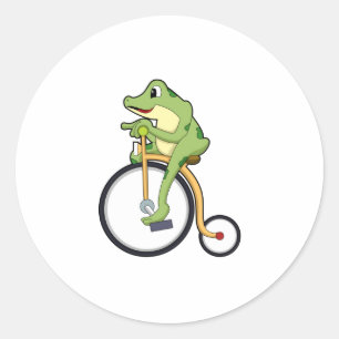 Sticker Rond Grenouille au cirque avec vélo.PNG