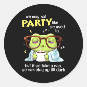 Sticker Rond Grenouille Nous ne pourrons peut-être pas faire la