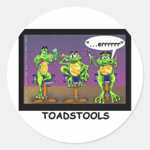Sticker Rond Grenouilles paresseuses aka Cadeaux et T-shirts dr