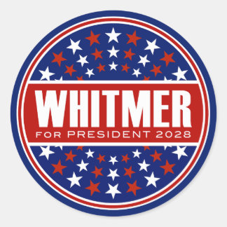 Sticker Rond Gretchen Whitmer Présidente 2028