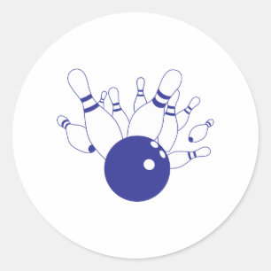 Sticker Rond Grève de Bowling
