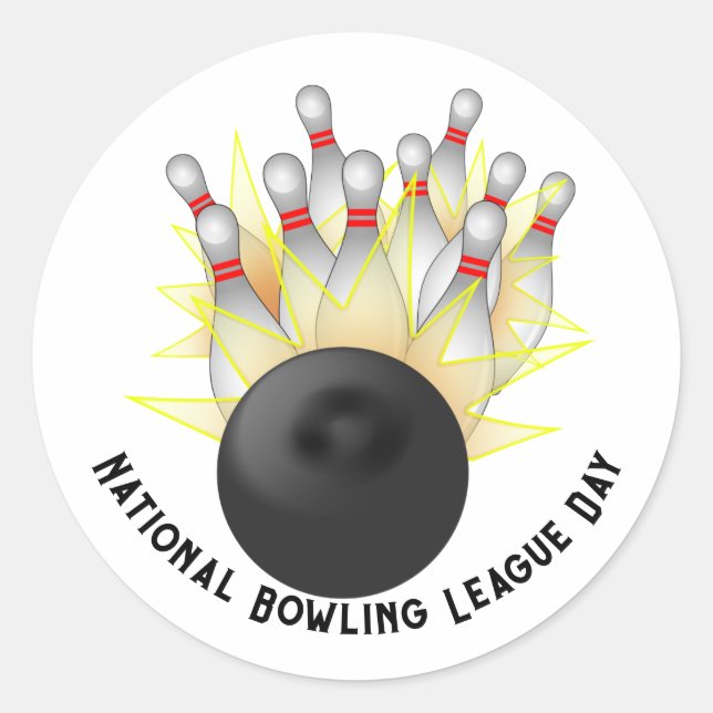 Sticker Rond Grève de Bowling (Devant)