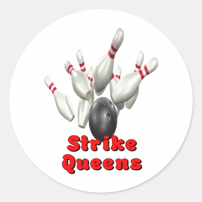 Sticker Rond Grève des reines (Devant)