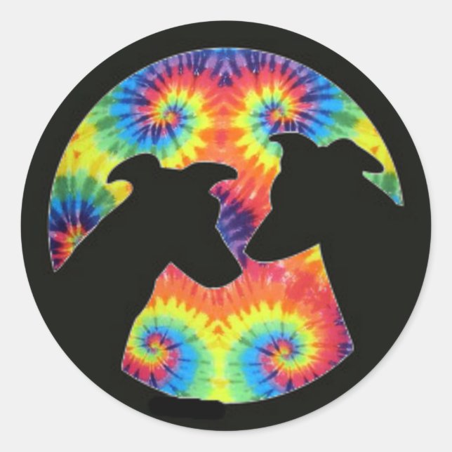 Sticker Rond Greyhound (Devant)