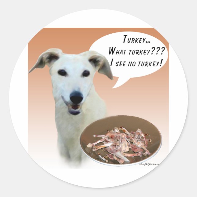 Sticker Rond Greyhound Turquie (Devant)