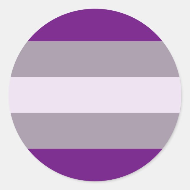 Sticker Rond Greysexual pride (Devant)