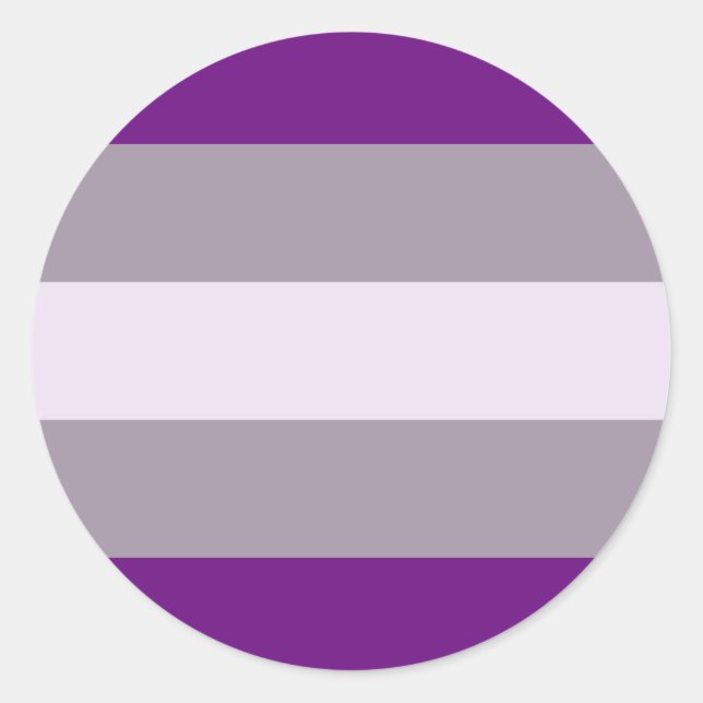 Sticker Rond Greysexual pride (Devant)