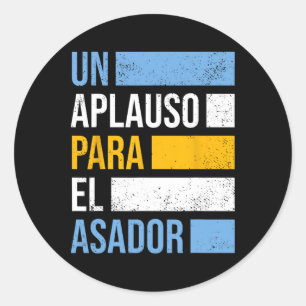 Sticker Rond Grill Argentino Parrillero Argentino Argentine B