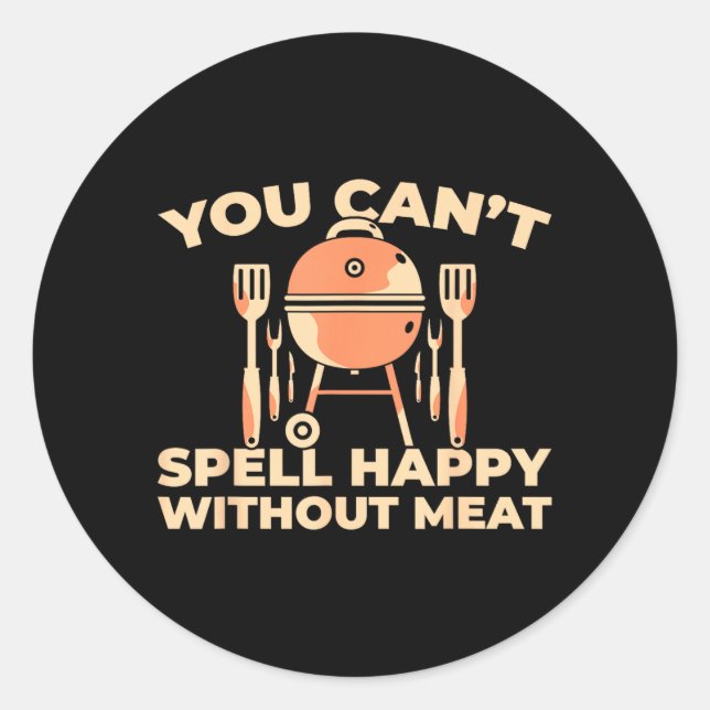Sticker Rond Grill BBQ - Grillmaster barbecue à griller 1 (Devant)