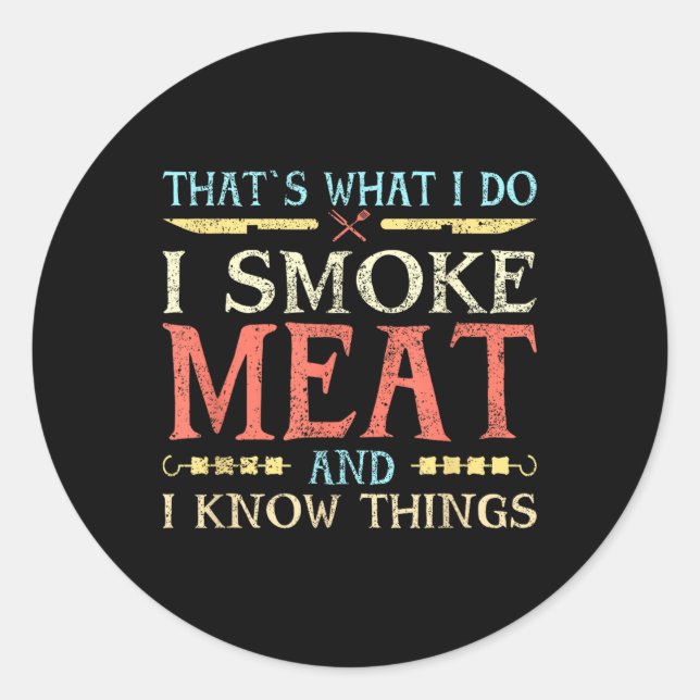 Sticker Rond Grill Conception Pour Grill &amp; Barbeque Master (Devant)