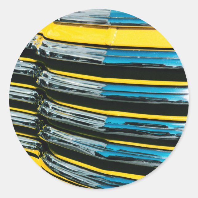 Sticker Rond Grill jaune (Devant)