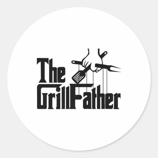 Sticker Rond Grillfather Premium _1 (Devant)