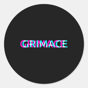 Sticker Rond Grimace Edgy - Grunge esthétique Emo Pastel Goth H