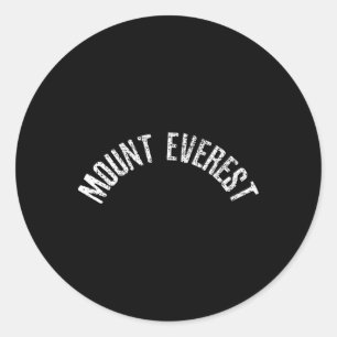 Sticker Rond grimpeur d'Everest Montagne Escalade
