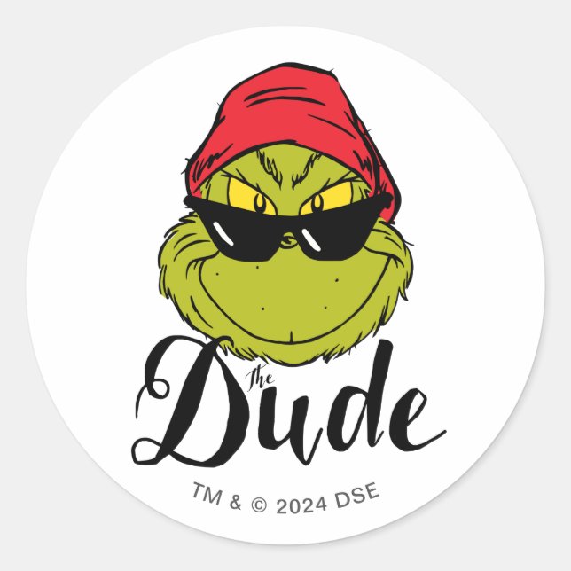Sticker Rond Grinch | Le Mec (Devant)
