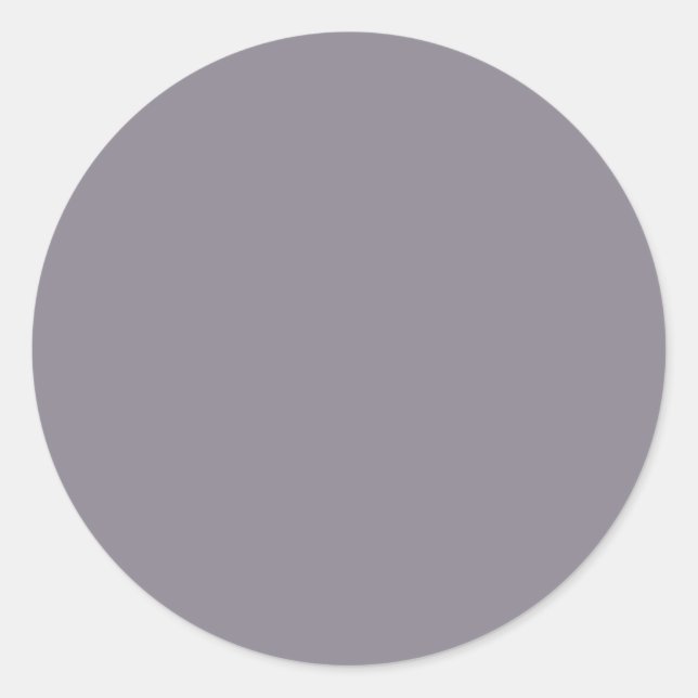 Sticker rond gris-bleu-pourpre classique (Devant)
