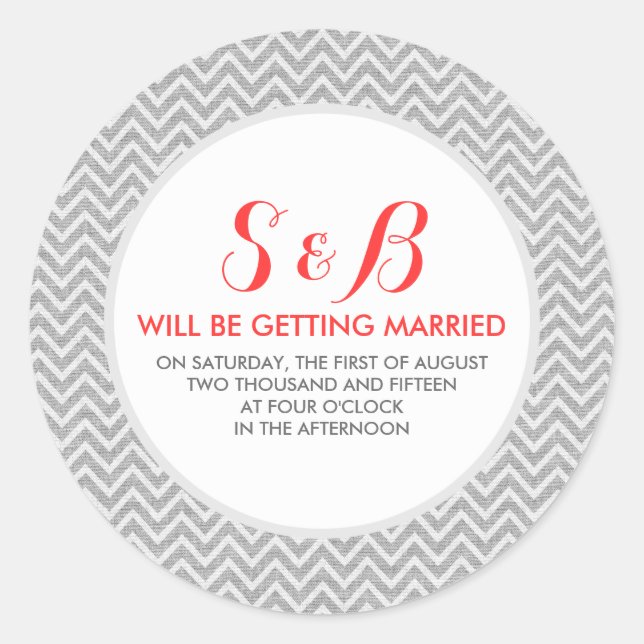 Sticker Rond Gris clair Chevron Motif Lin Texture 3b (Devant)