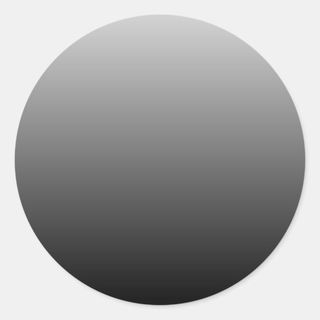 Sticker Rond Gris noir Gradient blanc (Devant)