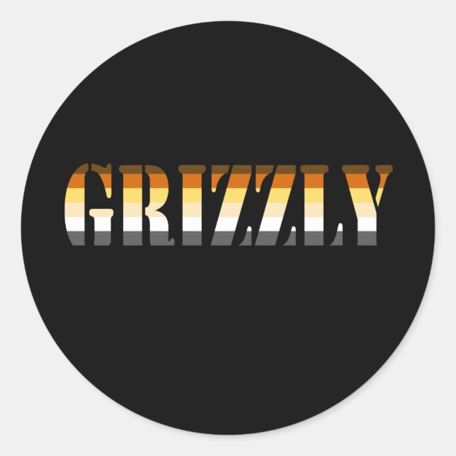 STICKER ROND GRIZZEN (Devant)