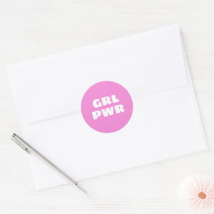 STICKER ROND GRL PWR -