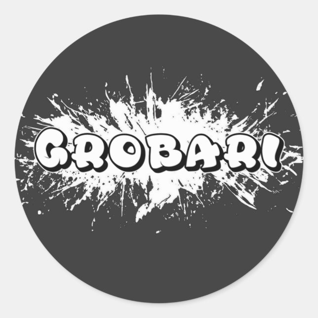 Sticker Rond Grobari (Devant)