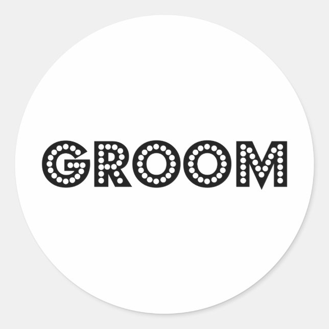 Sticker Rond Groom (Devant)