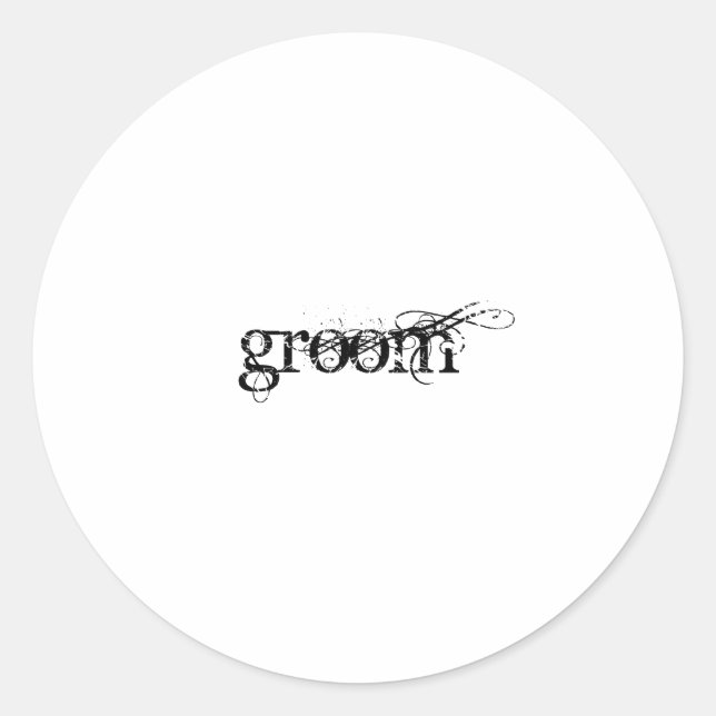 Sticker Rond Groom (Devant)