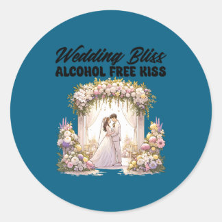 Sticker Rond Groom bride bachelor bachelorette party groomsmen