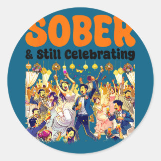 Sticker Rond Groom bride bachelor bachelorette party groomsmen