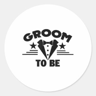Sticker Rond Groom Et Mariage De Mariée S - Groom À Être 2017_1