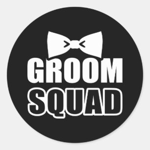 Sticker Rond Groom Squad