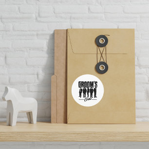 Sticker Rond Groom's Crew Groomsmen Bachelor Party