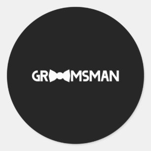Sticker Rond Groomsman