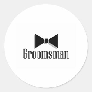 Sticker Rond Groomsman