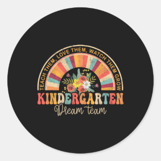 Sticker Rond Groovy Kindergarten