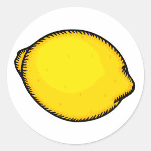 Sticker Rond Gros citron