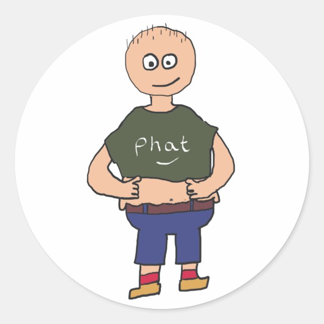 Sticker Rond Gros gars 2 (Devant)