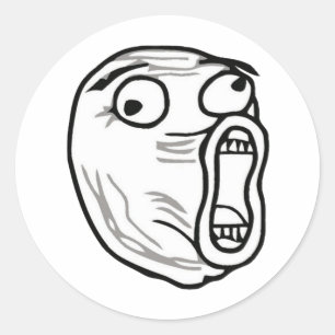 Sticker Rond gros lol-guy