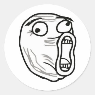 Sticker Rond gros lol-guy