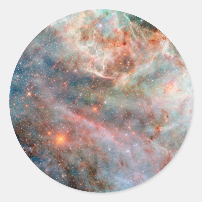 Sticker Rond Gros nuage magellanique (Devant)