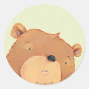 Sticker Rond Gros ours Brown